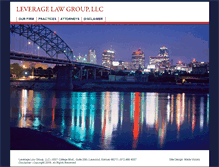 Tablet Screenshot of leveragelaw.com